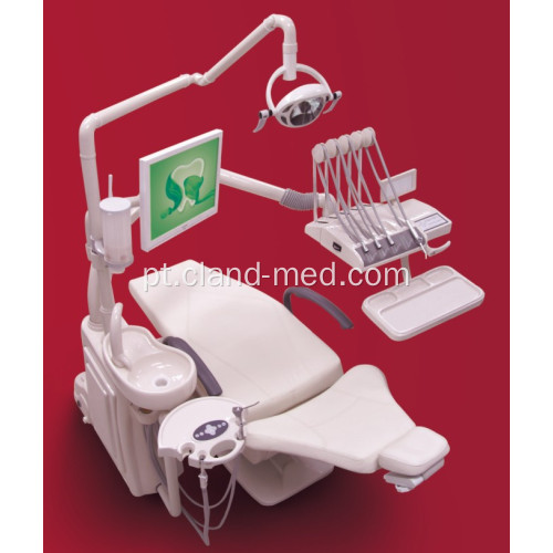 Equipamento dental clínico da unidade da cadeira com tela